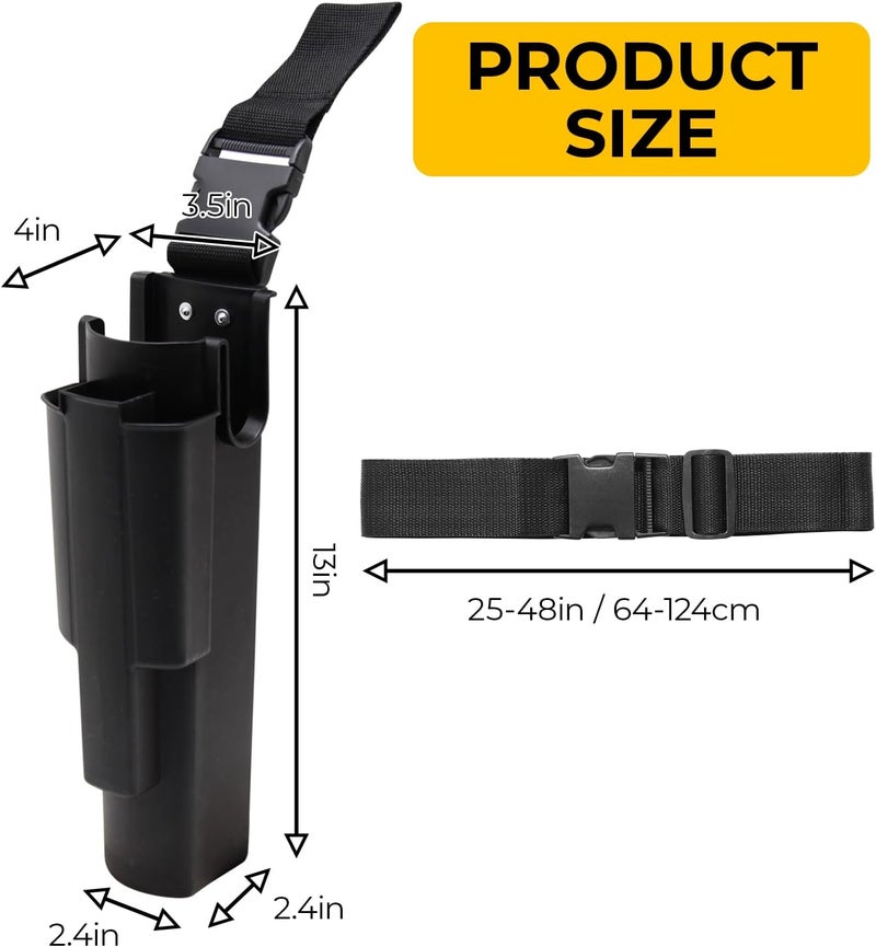 Windows101 Window Cleaning Side Bucket On a Belt Holster Holds 3 Squeegees and a Washer - Image 2